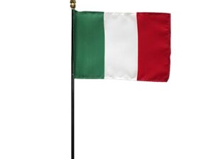 Italy Desk Flag, 4″ X 6″