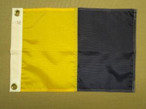 Kilo (K) Code Flag, Nylon Grommets