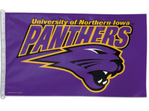 Northern Iowa University Flag, Polyester 3′ X 5′