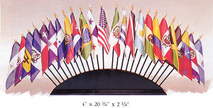 OAS Desk Flag Set, 4″ X 6″