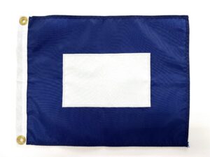 Papa (P) Code Flag, Nylon Grommets