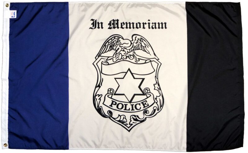 Police Mourning Flag