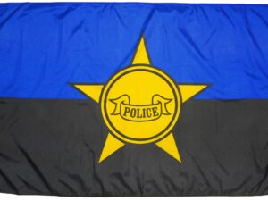 Police Remembrance Flag, Nylon 3′ X 5′