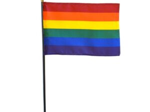 Rainbow Desk Flag Ball, 4″ X 6″