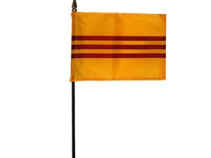 South Vietnam Desk Flag, 4″ X 6″