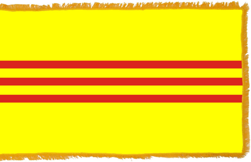 South Vietnam Flag Fringed