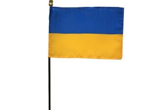 Ukraine Desk Flag, 4″ X 6″