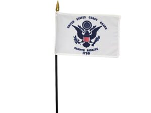 United States Coast Guard Desk Flag, 4″ X 6″
