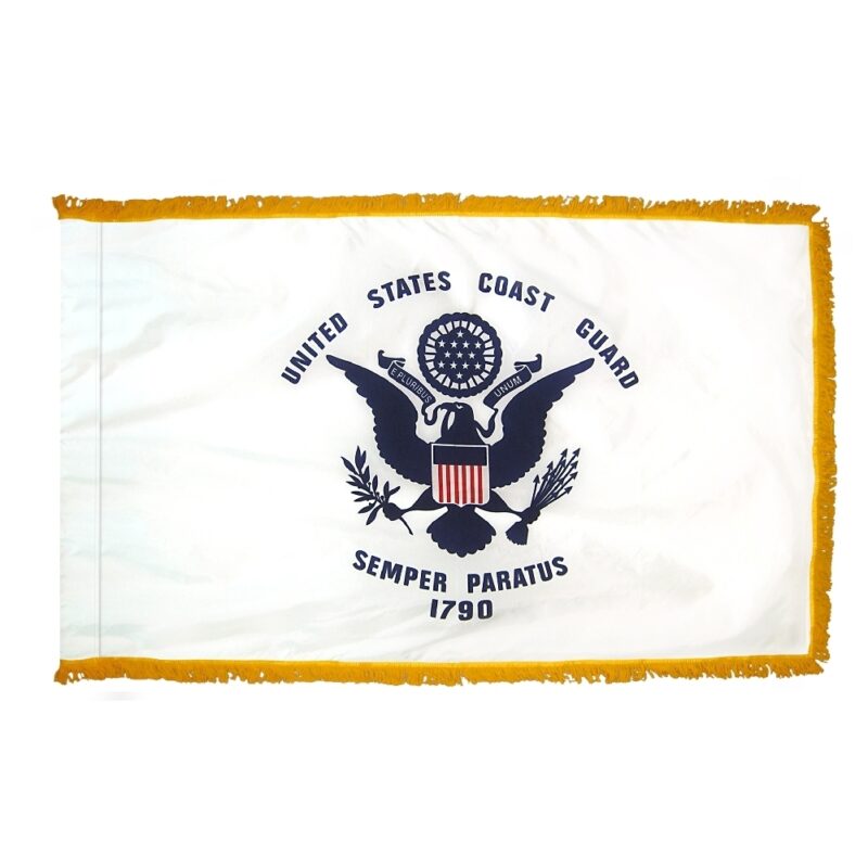 United States Coast Guard Flag Fringed