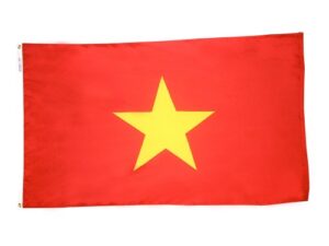 Vietnam Flag, Nylon All Styles