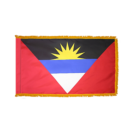 Antigua Barbuda Flag Fringed