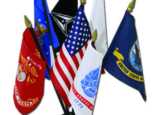 Armed Forces Desk Flag Set, 4″ X 6″