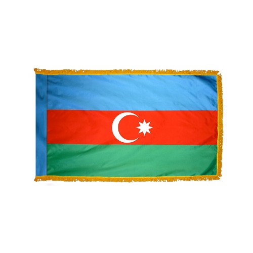 Azerbaijan Flag Fringed