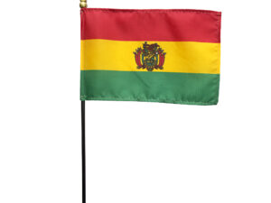 Bolivia (Gov’t) Miniature Desk Flag, 4″ X 6″