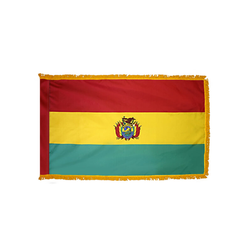 Bolivia Flag Fringed