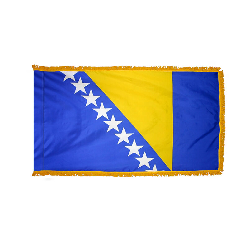 Bosnia Herzegovina Flag Fringed
