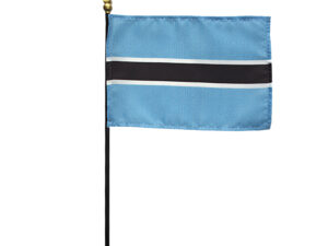 Botswana Desk Flag, 4″ X 6″