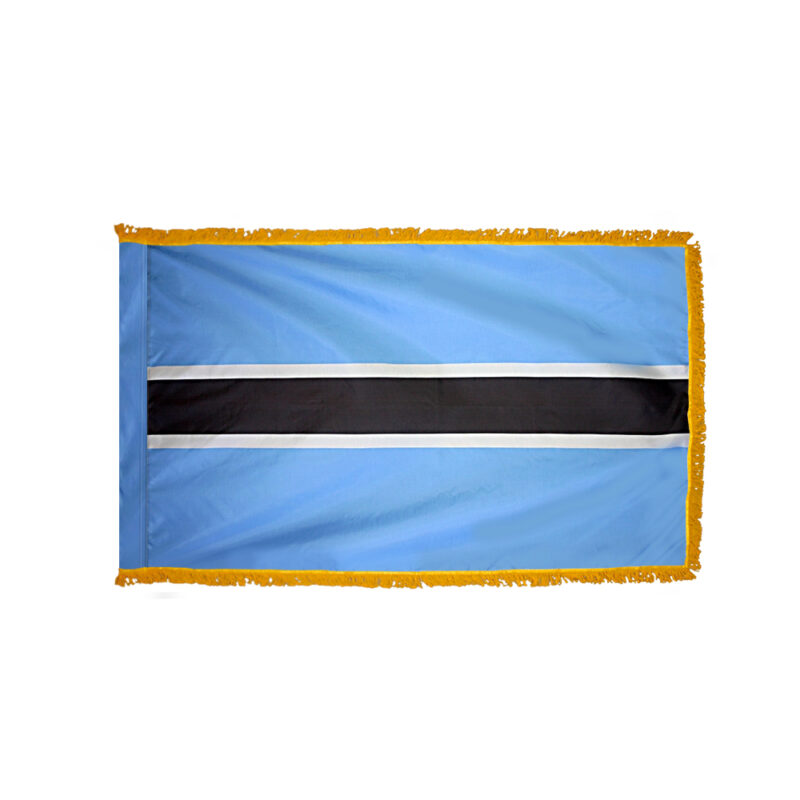 Botswana Flag Fringed