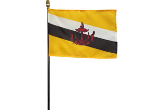 Brunei Desk Flag, 4″ X 6″