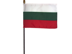 Bulgaria Desk Flag, 4″ X 6″