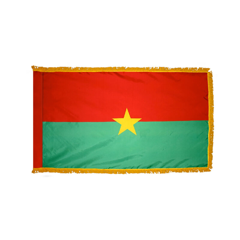Burkina Faso Flag Fringed