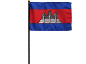 Cambodia Desk Flag, 4″ X 6″