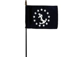 Commodore Desk Flag, 4″ X 6″