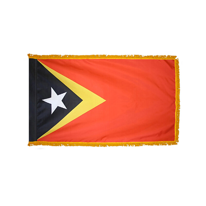 East Timor Flag Fringed