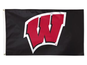 Wisconsin Univ NCAA Polyester Flag, 3′ X 5′