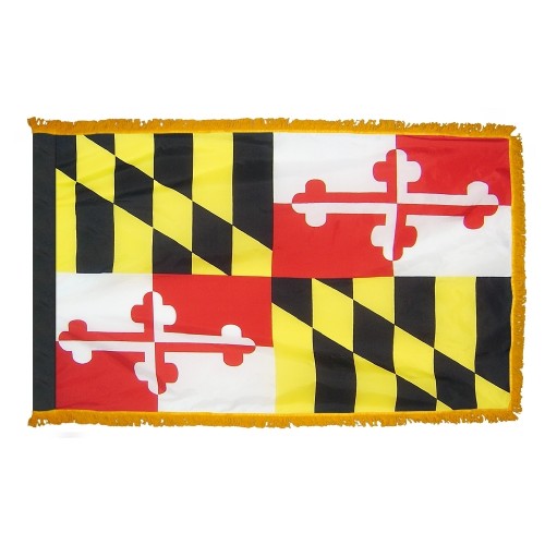 State of Maryland Flag Fringed