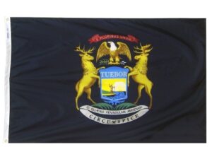 State of Michigan Flag, Nylon All Styles
