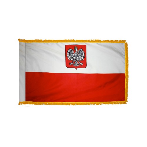 Poland Flag Eagle Fringed