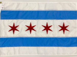 Chicago Illinois Nylon City Flag, All Styles