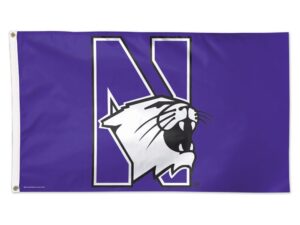 Northwestern Univ NCAA Polyester Flag, 3′ X 5′