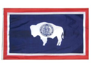 State of Wyoming Flag, Nylon All Styles