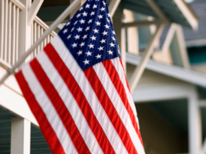 United States U.S. Nylon Flag Kit with Pole, 3′ X 5′