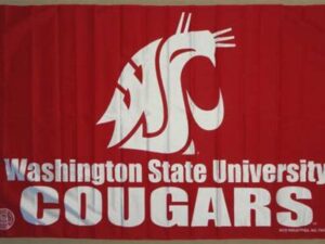 Washington State University NCAA Polyester Flag, 3′ X 5′