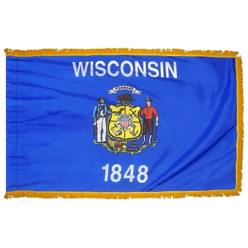 State of Wisconsin Fringed Flag