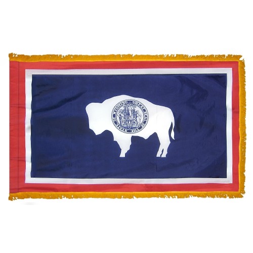 State of Wyoming Fringed flag
