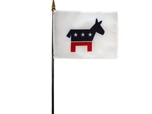 Democrat Desk Flag, 4″ X 6″