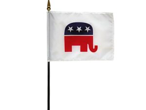 Republican Desk Flag, 4″ X 6″