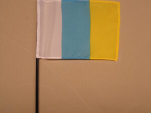 Canary Islands Desk Flag, 4″ X 6″