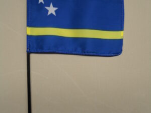 Curacao Miniature Desk Flag, 4″ X 6″
