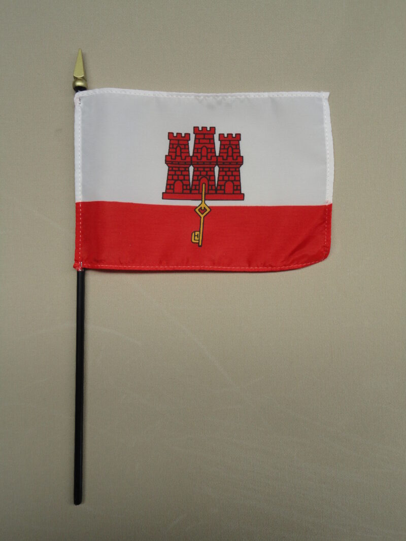 Gibraltar Desk Flag