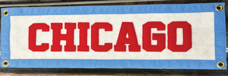 Chicago Home Town Felt Banner