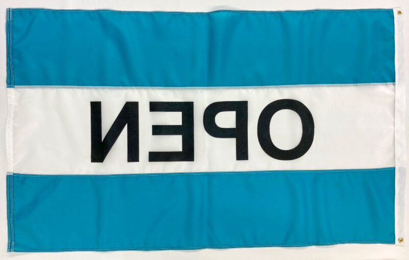 Open Message Flag Back Side