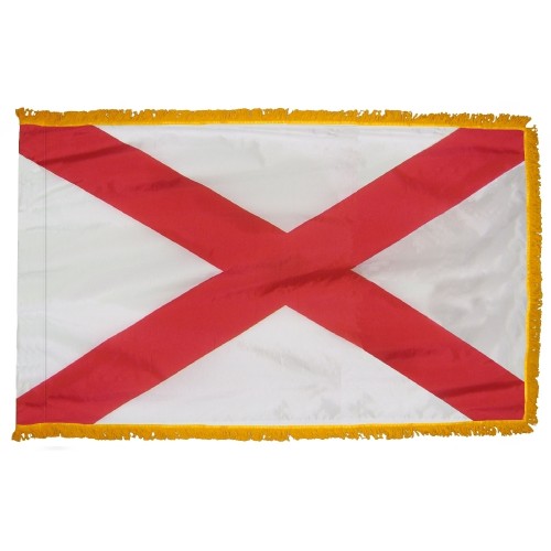 State of Alabama Fringed Flag