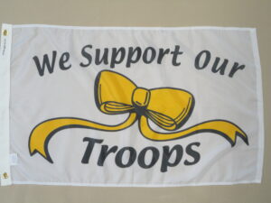 Support Our Troops Flag, Nylon 2′ X 3′