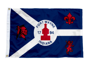 Fort Wayne Indiana Flag, Nylon All Sizes