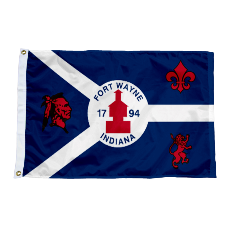 Fort Wayne Indiana Flag